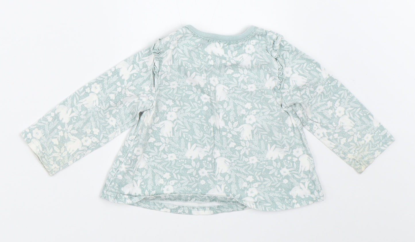 TU Girls Blue   Basic T-Shirt Size 6-9 Months