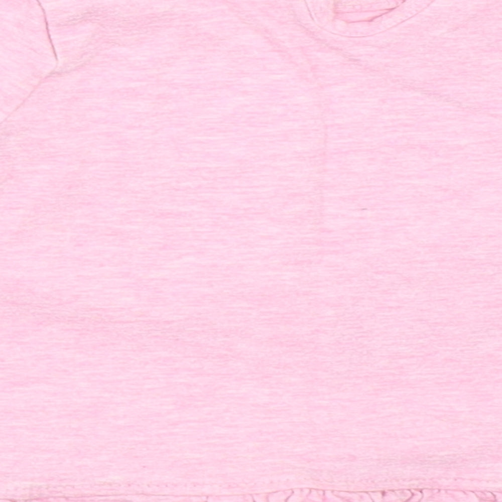 George Girls Pink   Basic T-Shirt Size 6-9 Months