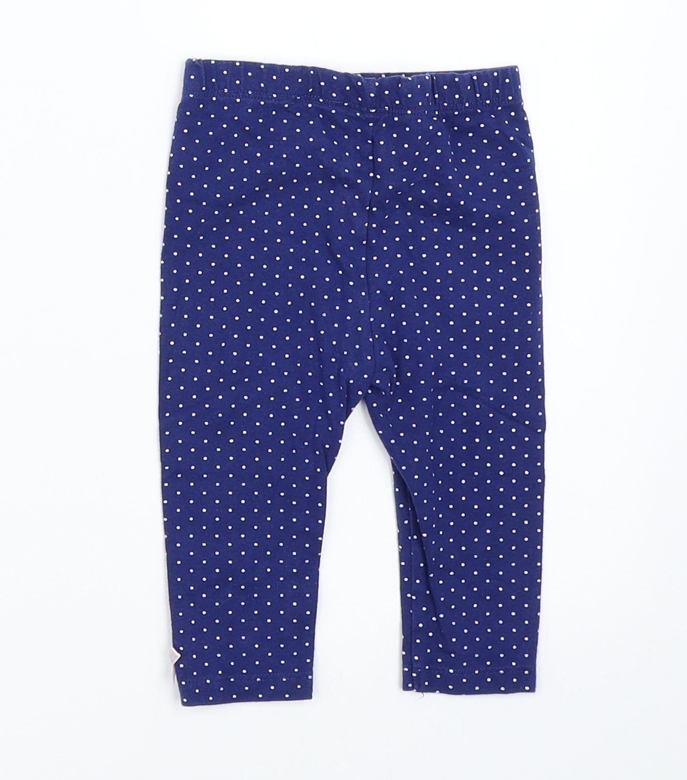 George Girls Blue Spotted  Capri Trousers Size 6-9 Months
