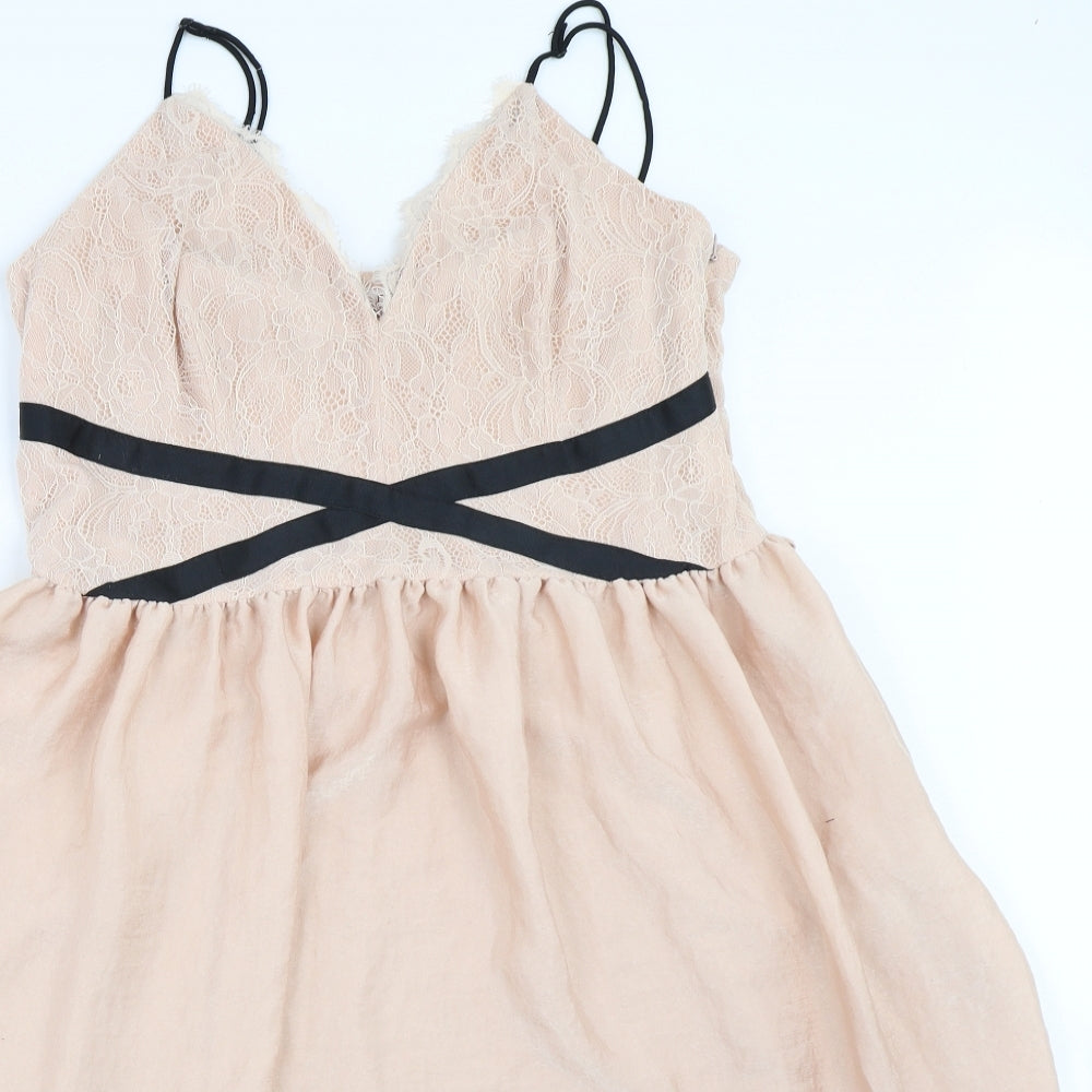 NEXT Womens Beige   Fit & Flare  Size 14