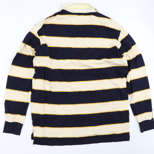 Uniqlo Mens Blue Striped   Polo Size XL