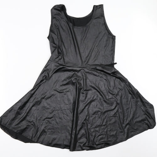 Preworn Womens Black   Skater Dress  Size S