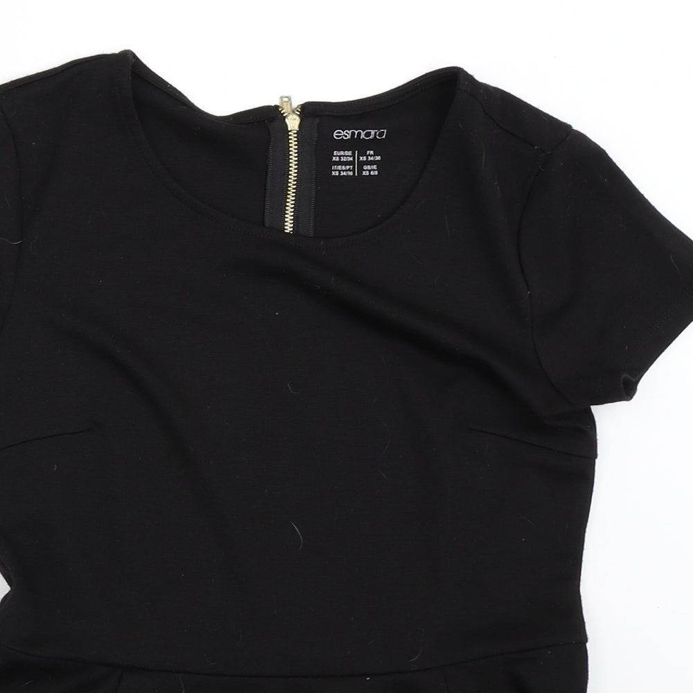 ESMARA Womens Black   Basic Blouse Size XS