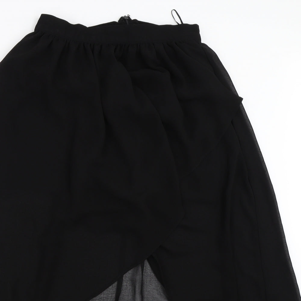 Miss Selfridge Womens Black   Wrap Skirt Size 10