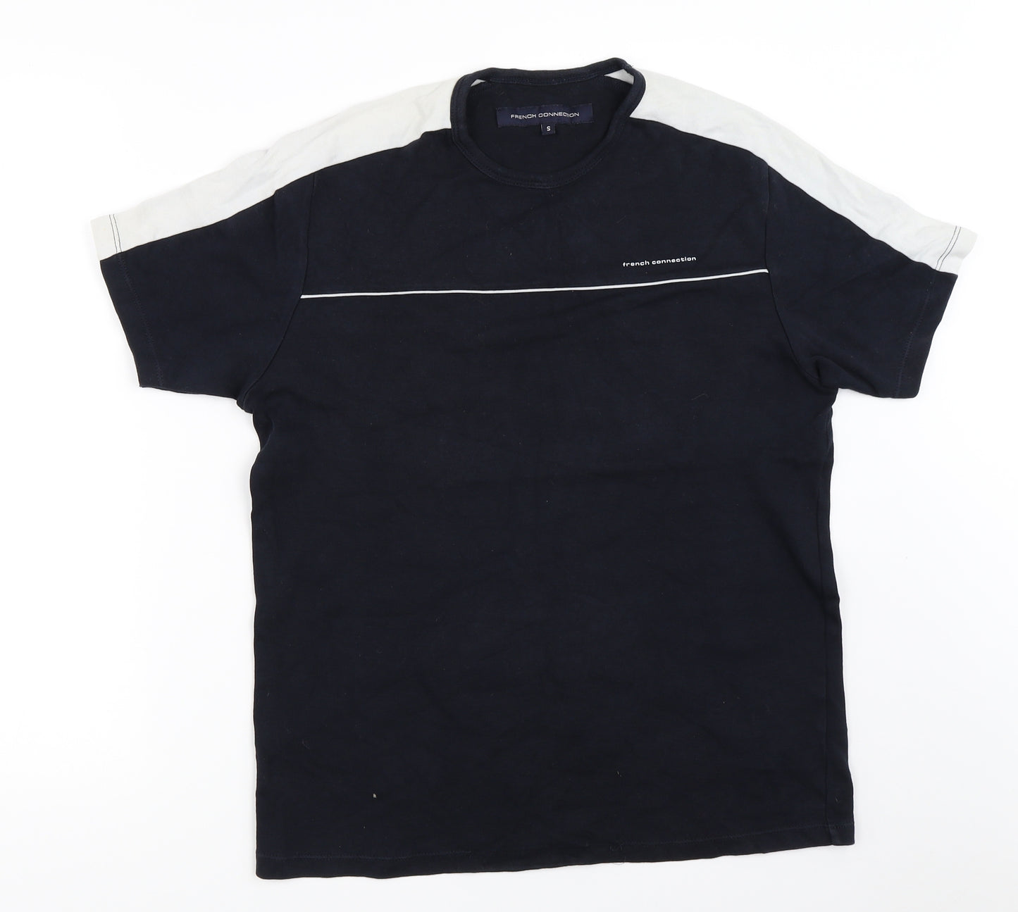 French Connection Mens Blue    T-Shirt Size S