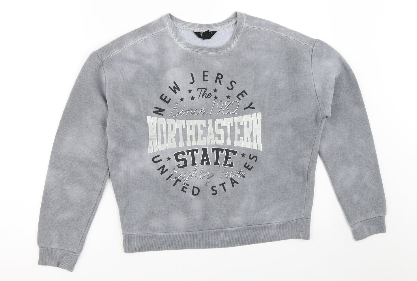 New Look Girls Grey   Pullover Sweatshirt Size 12-13 Years