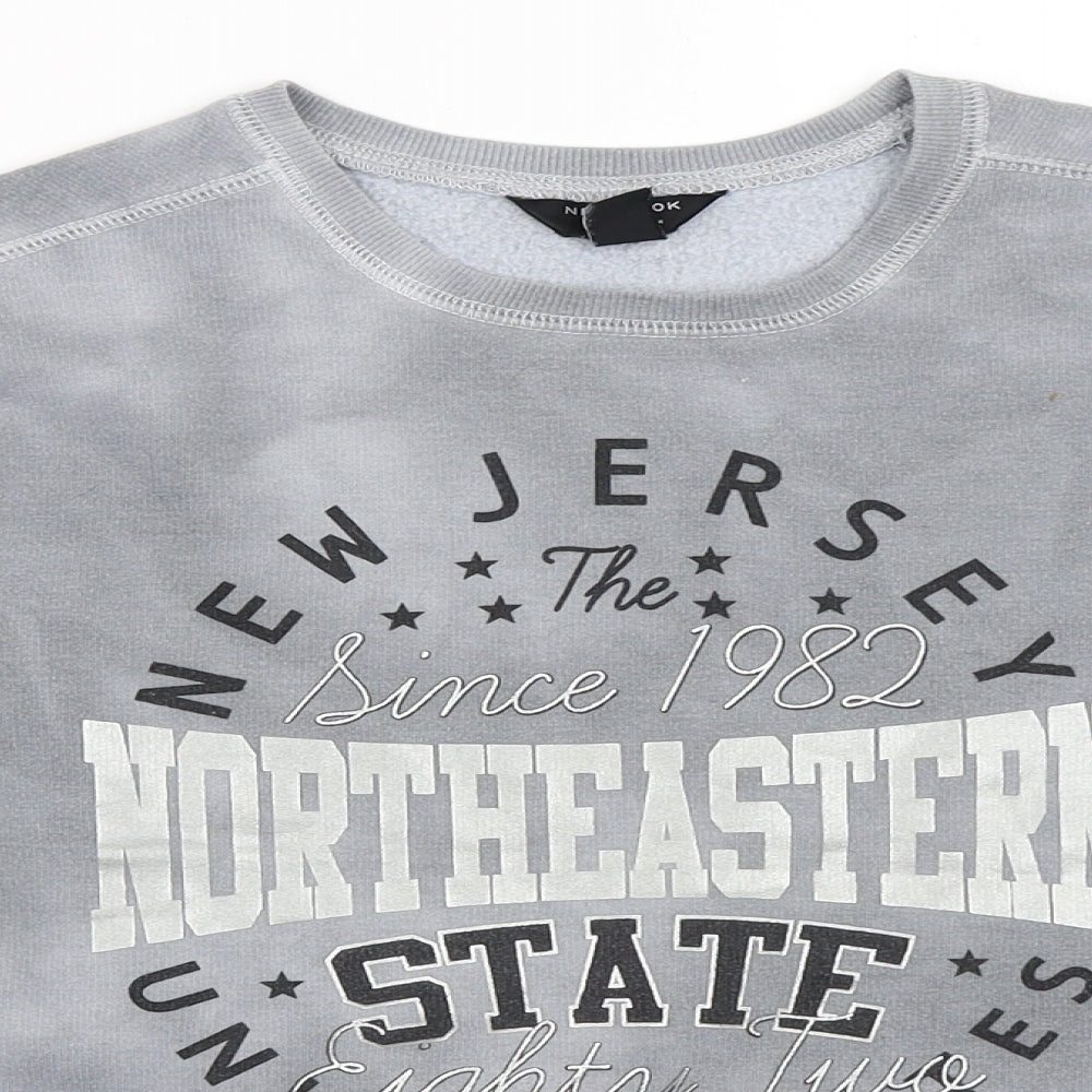 New Look Girls Grey   Pullover Sweatshirt Size 12-13 Years