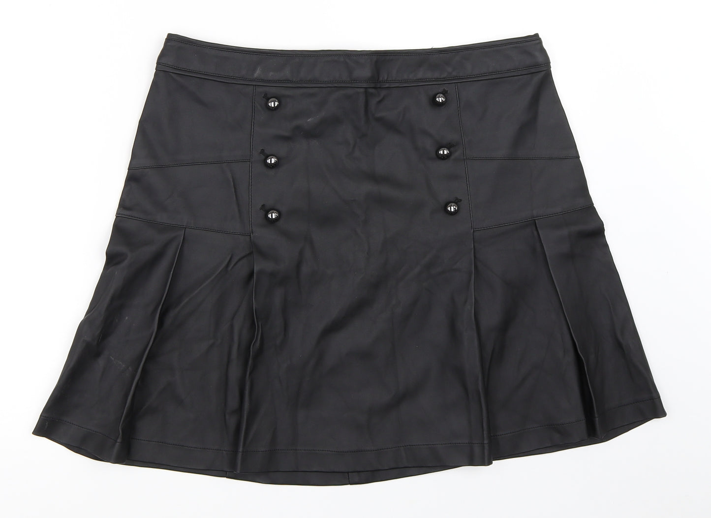 Oasis Womens Black   Flare Skirt Size 14