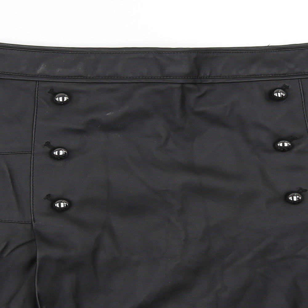 Oasis Womens Black   Flare Skirt Size 14