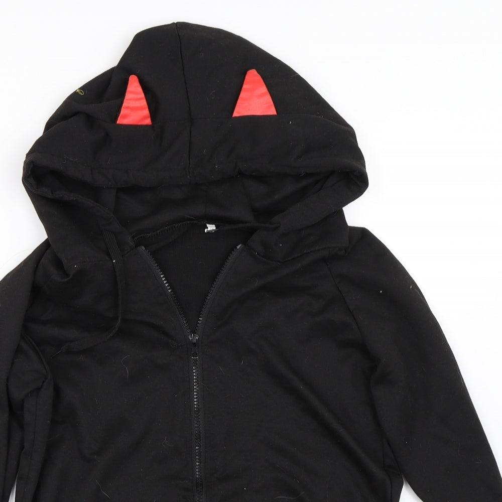 Preworn Womens Black   Full Zip Hoodie Size L  - cat