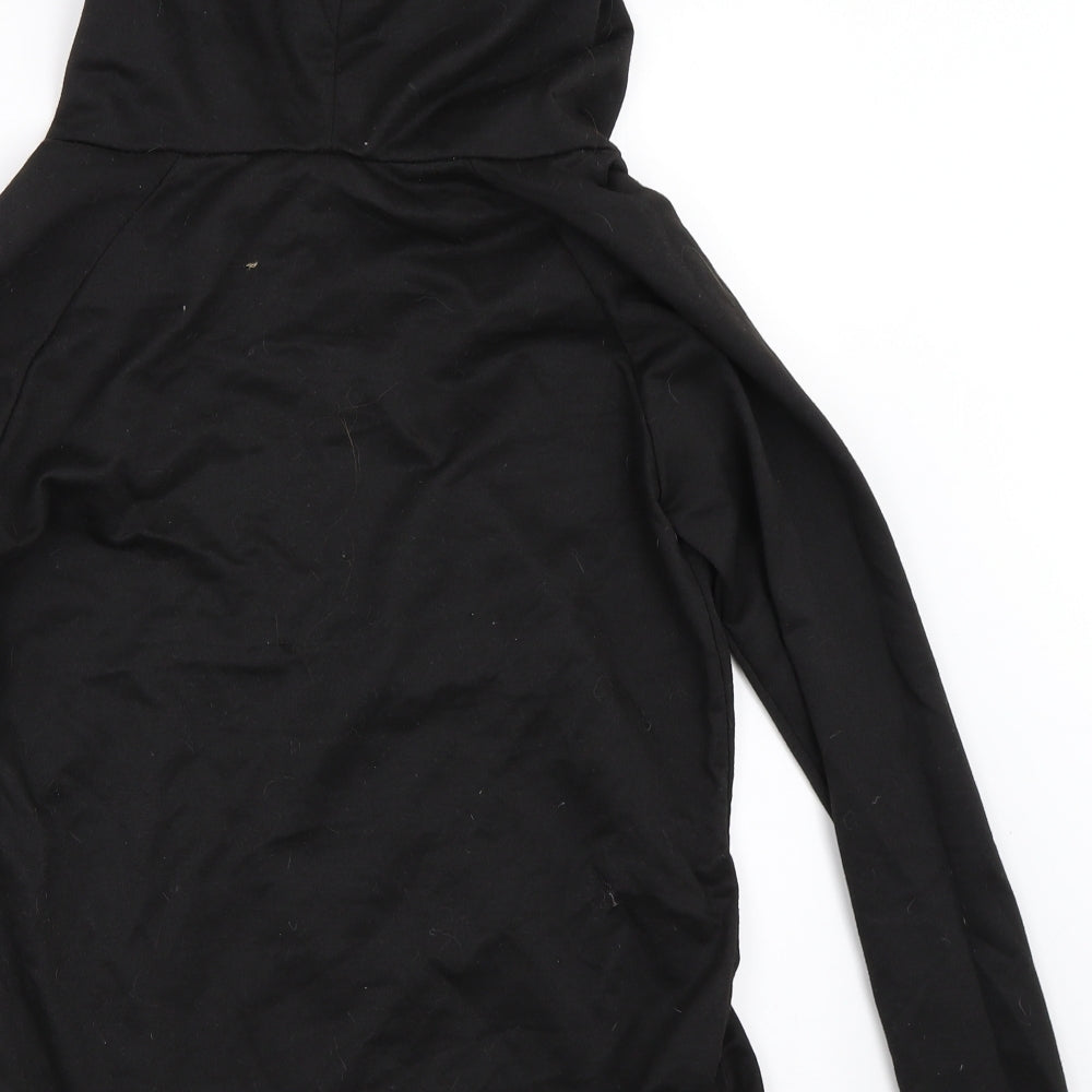 Preworn Womens Black   Full Zip Hoodie Size L  - cat