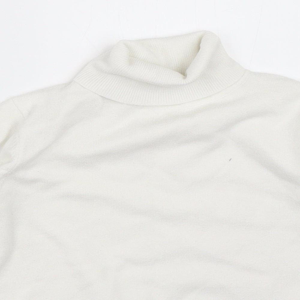 John Lewis Girls White   Pullover Jumper Size 6 Years