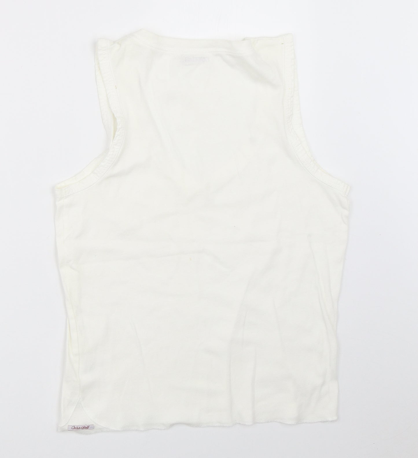 White Stuff Womens White   Basic Tank Size 14