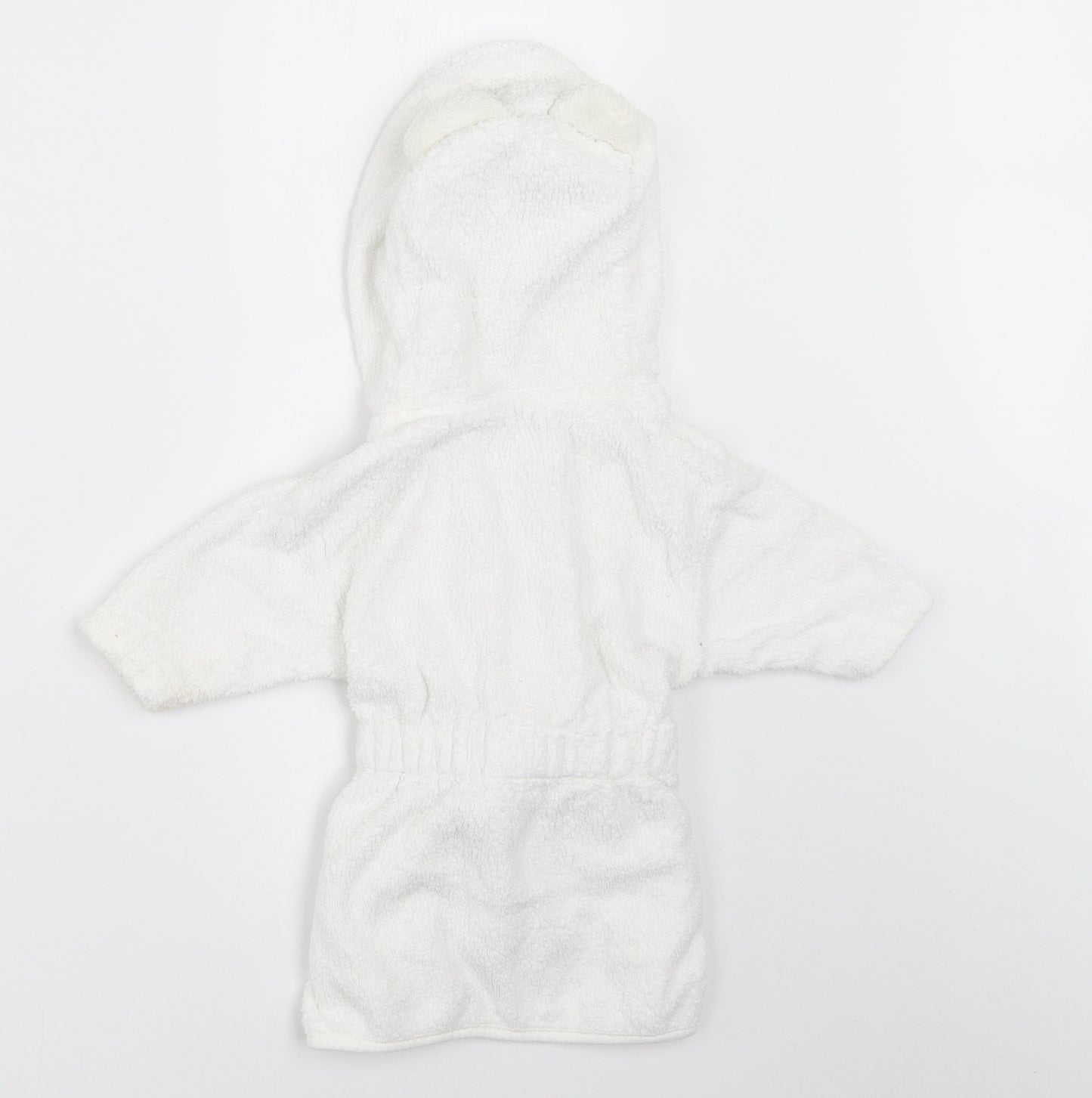 Ladybird Baby White Solid  Kaftan Robe Size 3-6 Months  - Bath robe