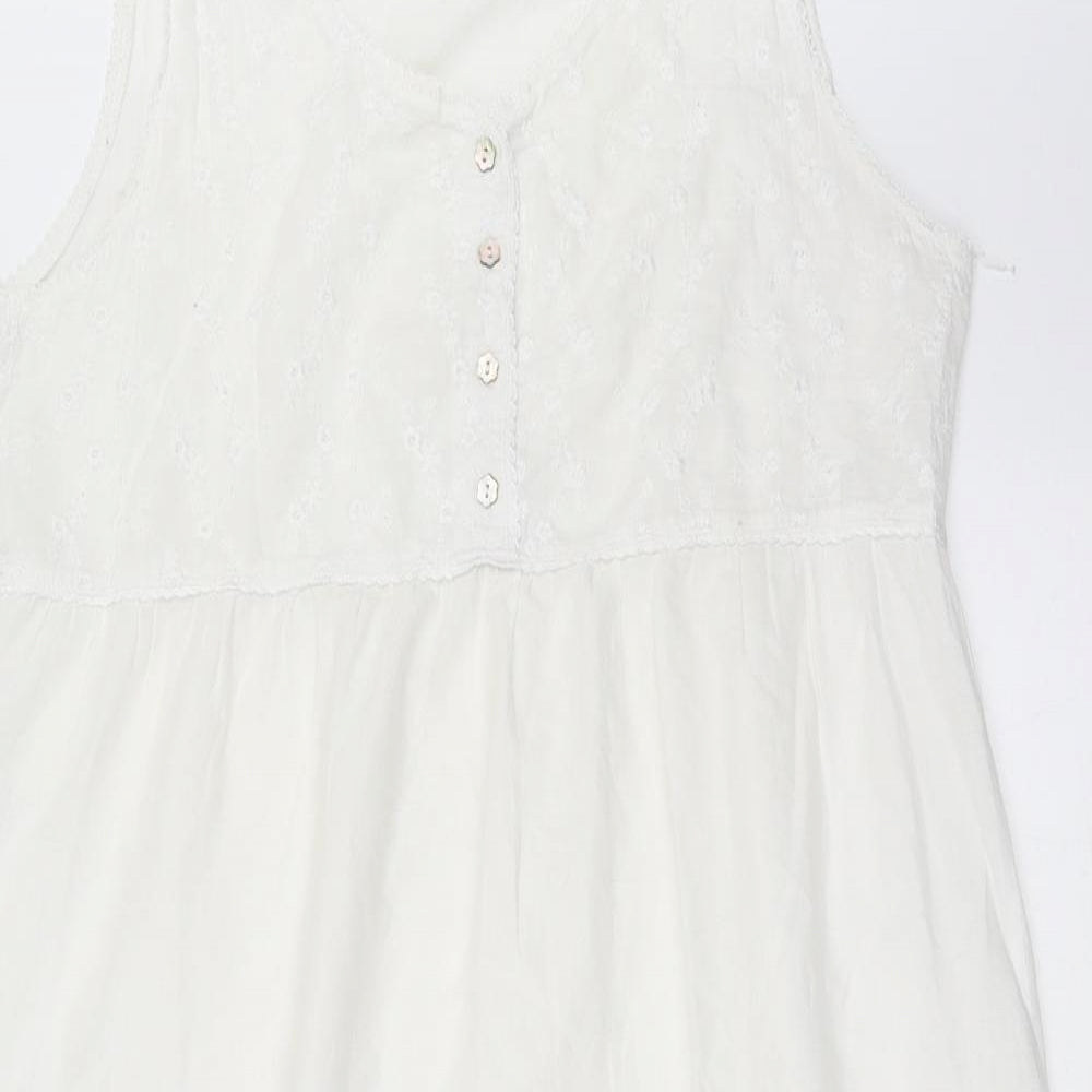 Sleep Lounge Womens White   Top Dress Size 10