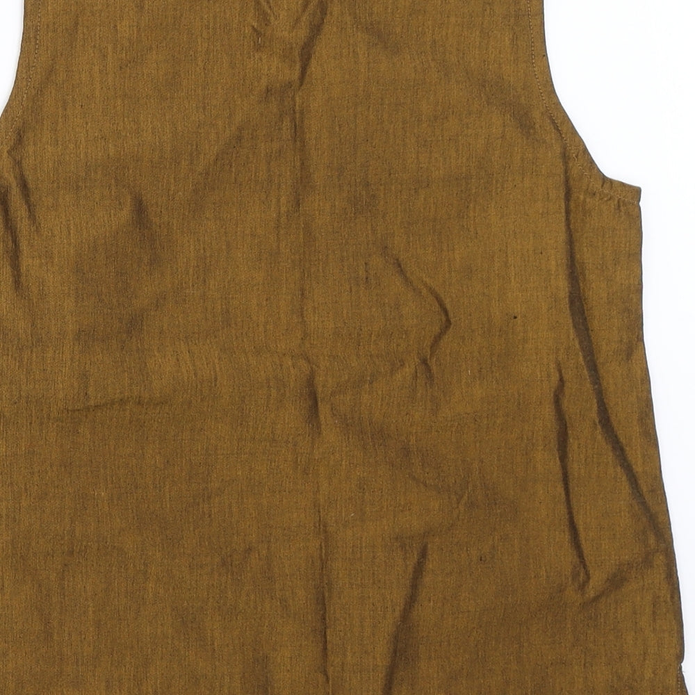 Preworn Womens Brown   Basic Blouse Size S