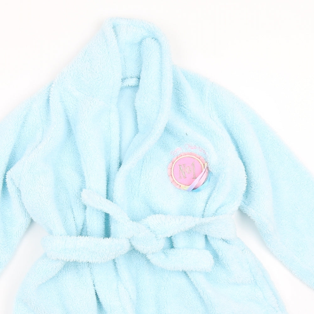 Marks and Spencer Girls Blue Solid  Top Robe Size 5-6 Years