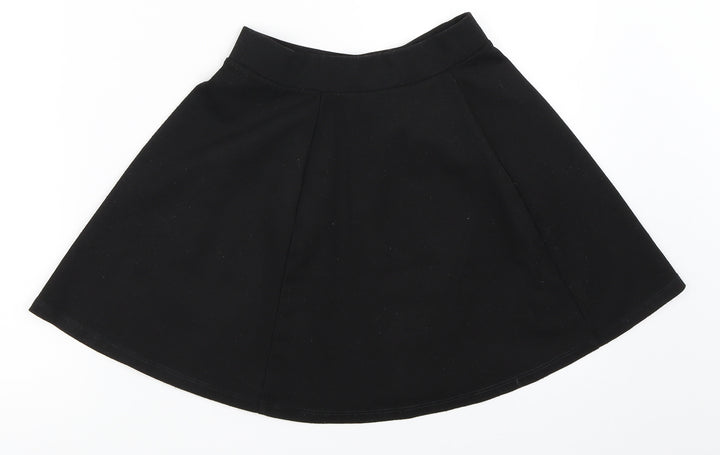 George Girls Black   Skater Skirt Size 7-8 Years