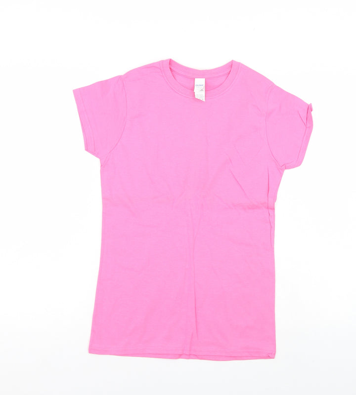 Gildan Womens Pink Basic T-Shirt Size M