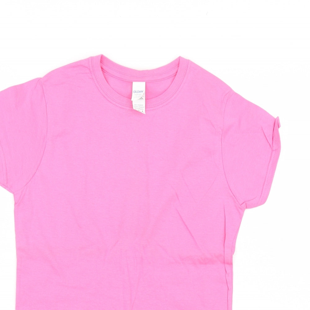 Gildan Womens Pink   Basic T-Shirt Size M