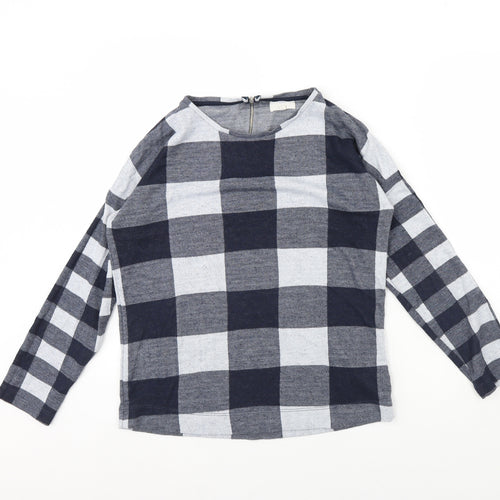 NEXT Womens Black Check  Pullover Jumper Size 6