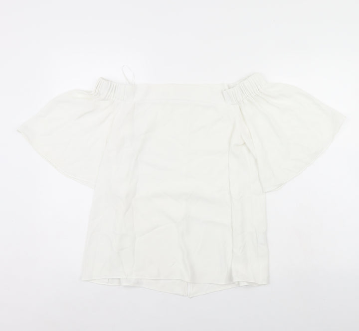 River Island Womens Ivory   Basic Blouse Size 10