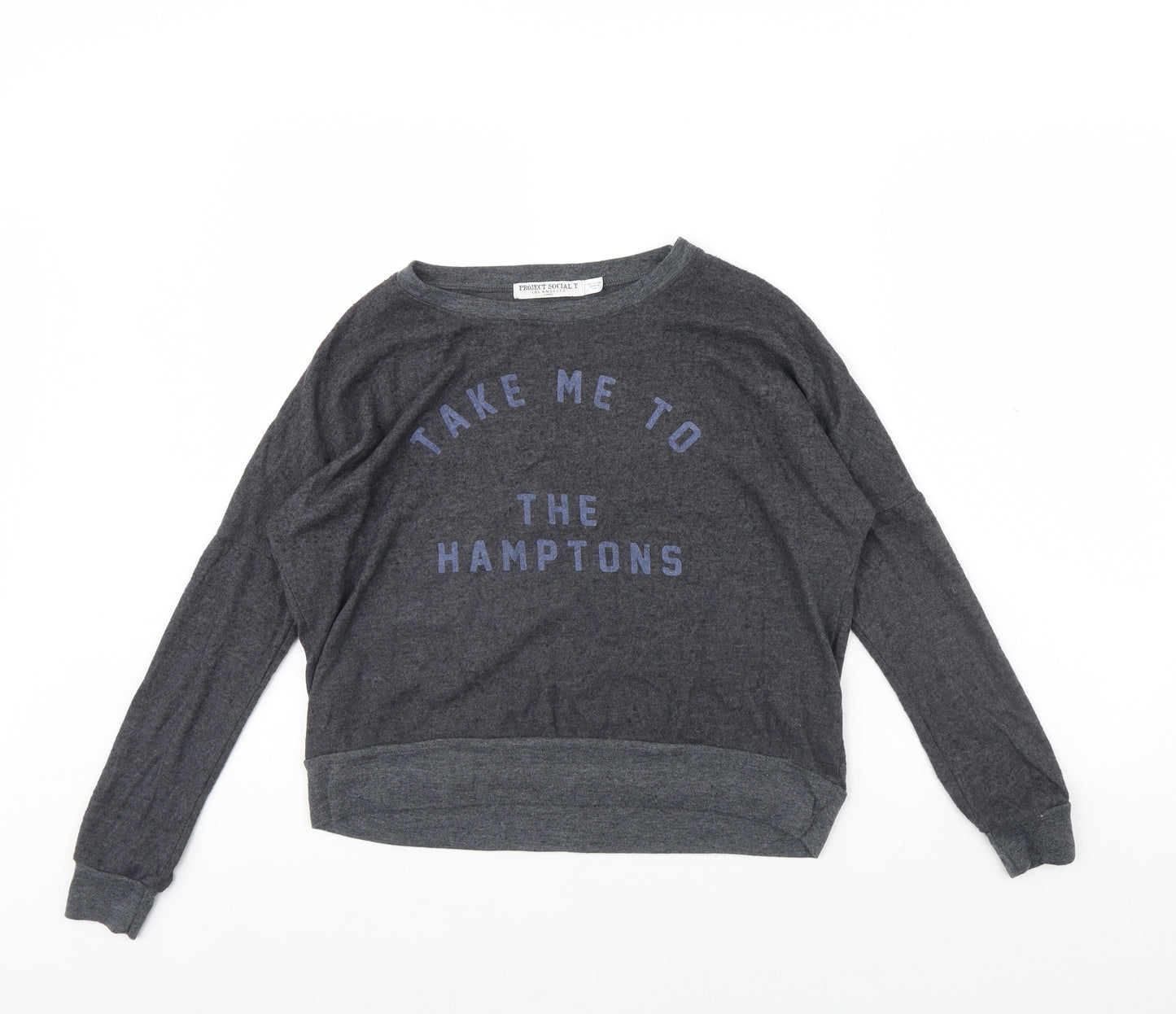 Project Social T Womens Grey   Pullover Jumper Size XS