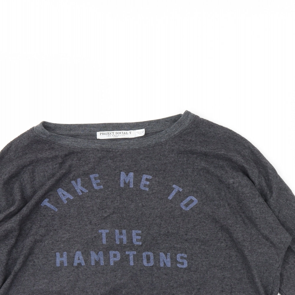 Project Social T Womens Grey   Pullover Jumper Size XS