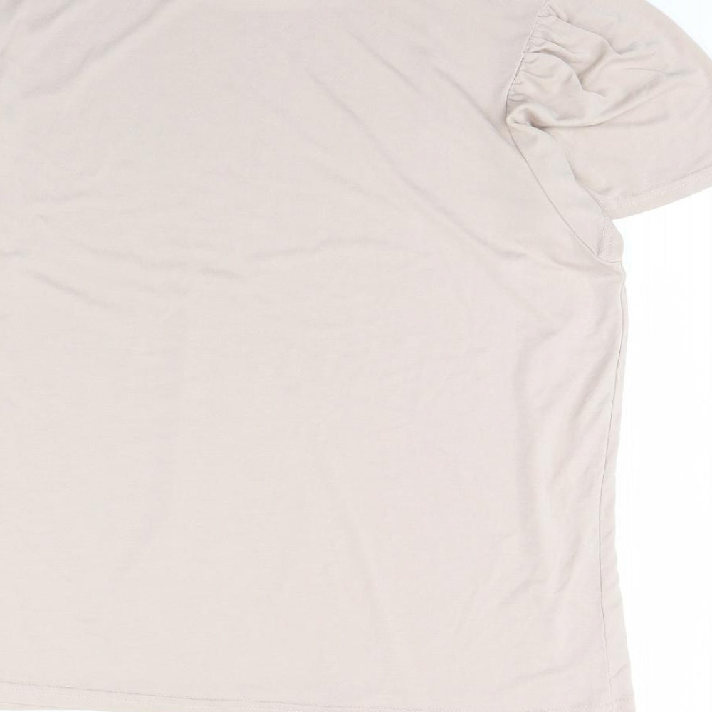 Primark Womens Beige   Basic T-Shirt Size XL