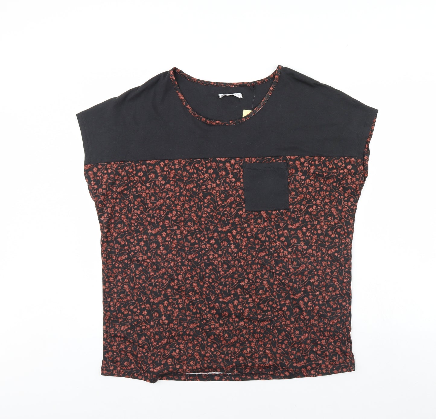 Capsule  Womens Blue Floral  Basic T-Shirt Size 16