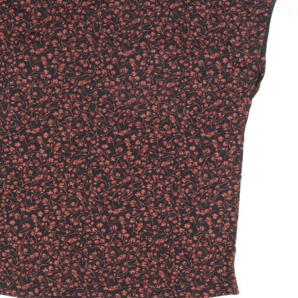 Capsule  Womens Blue Floral  Basic T-Shirt Size 16