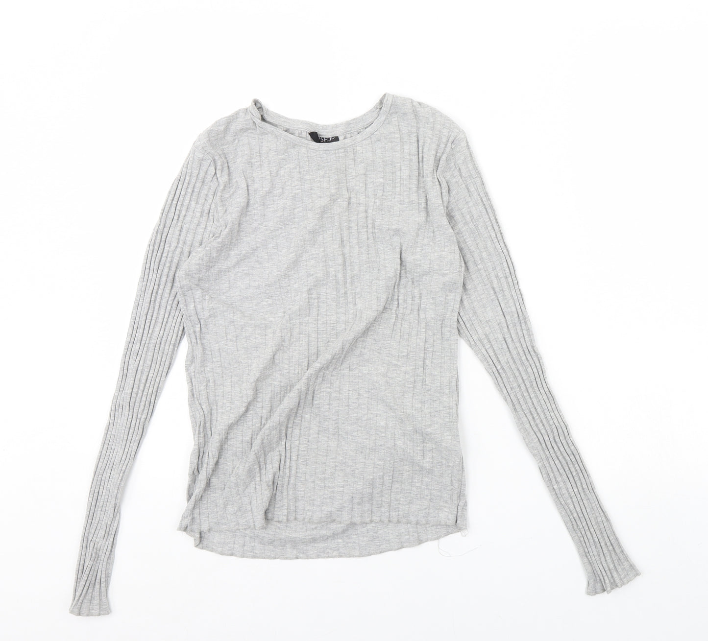 Topshop Womens Grey   Basic Blouse Size 14
