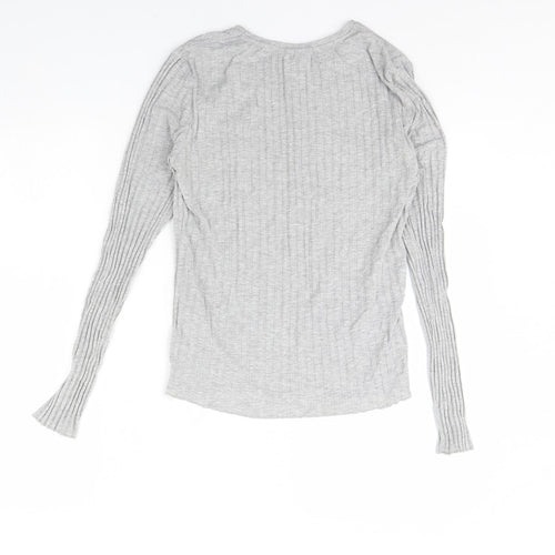 Topshop Womens Grey   Basic Blouse Size 14