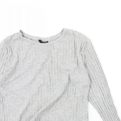 Topshop Womens Grey   Basic Blouse Size 14
