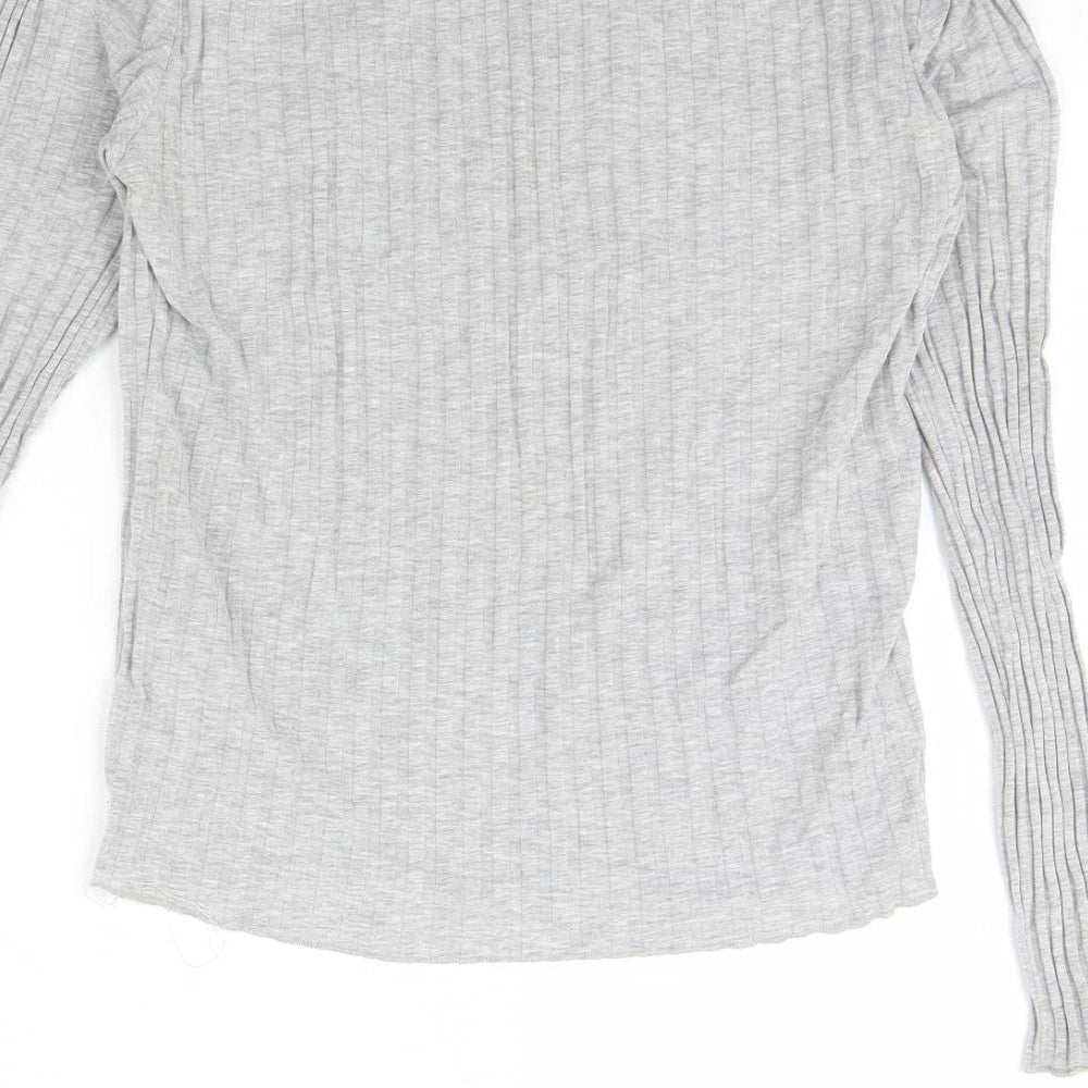 Topshop Womens Grey   Basic Blouse Size 14