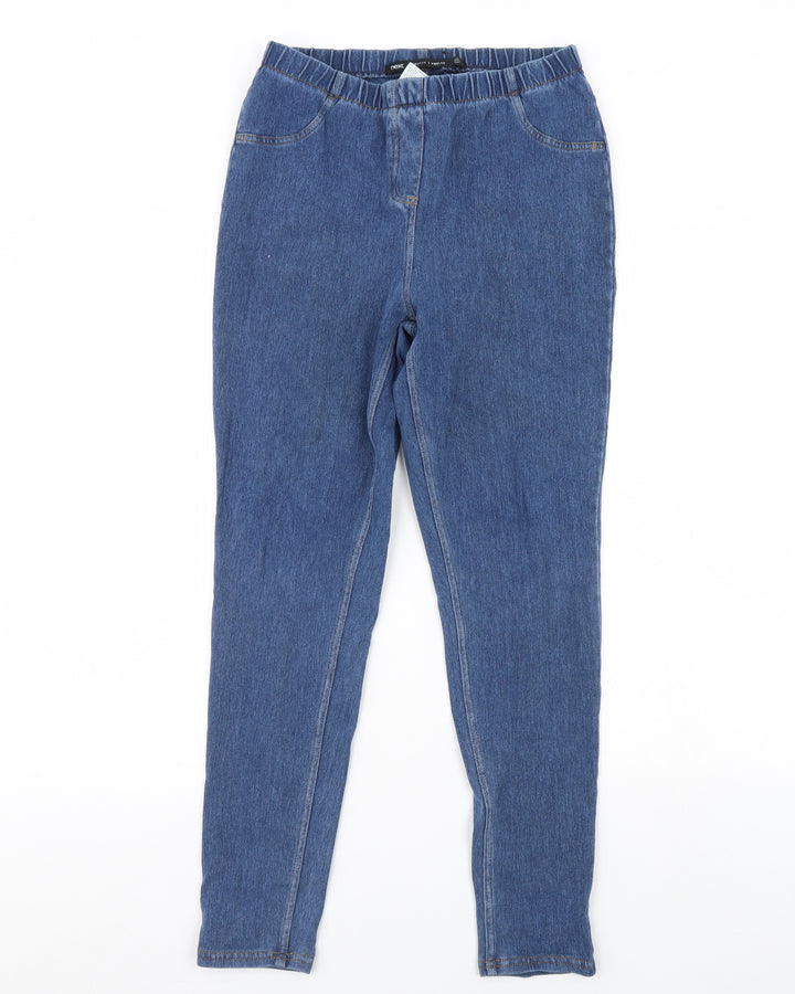 NEXT Womens Black Denim Skinny Jeans Size 10 L28 in