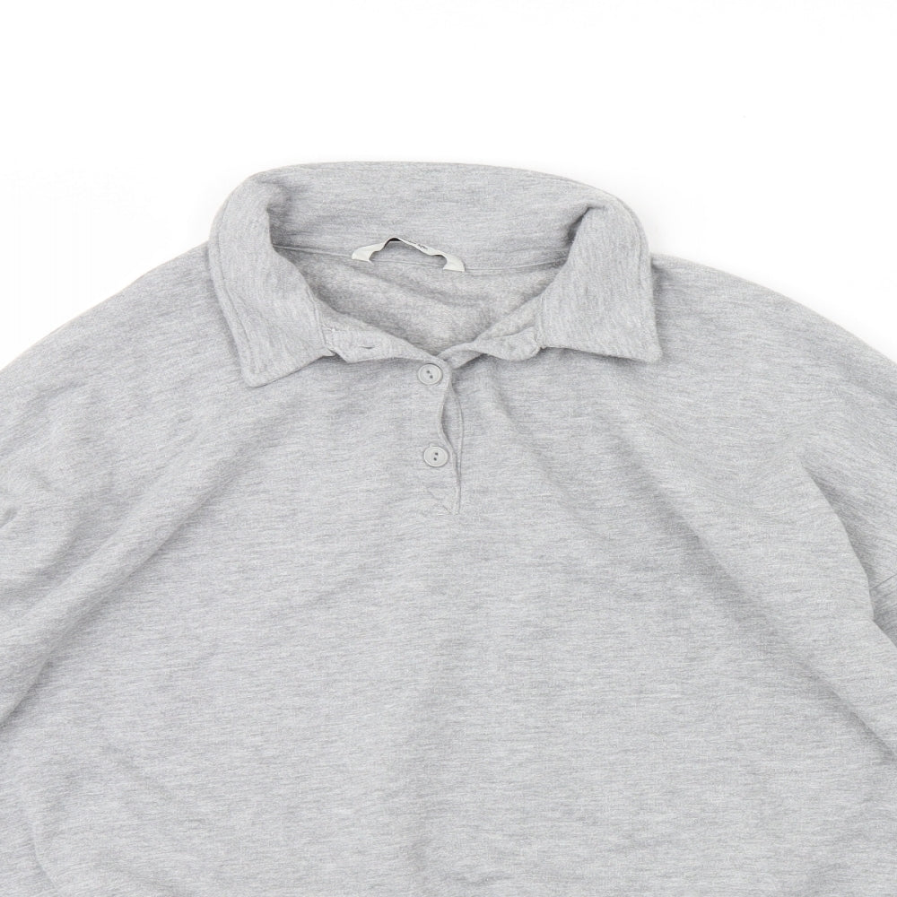 George Womens Grey   Henley Jumper Size L