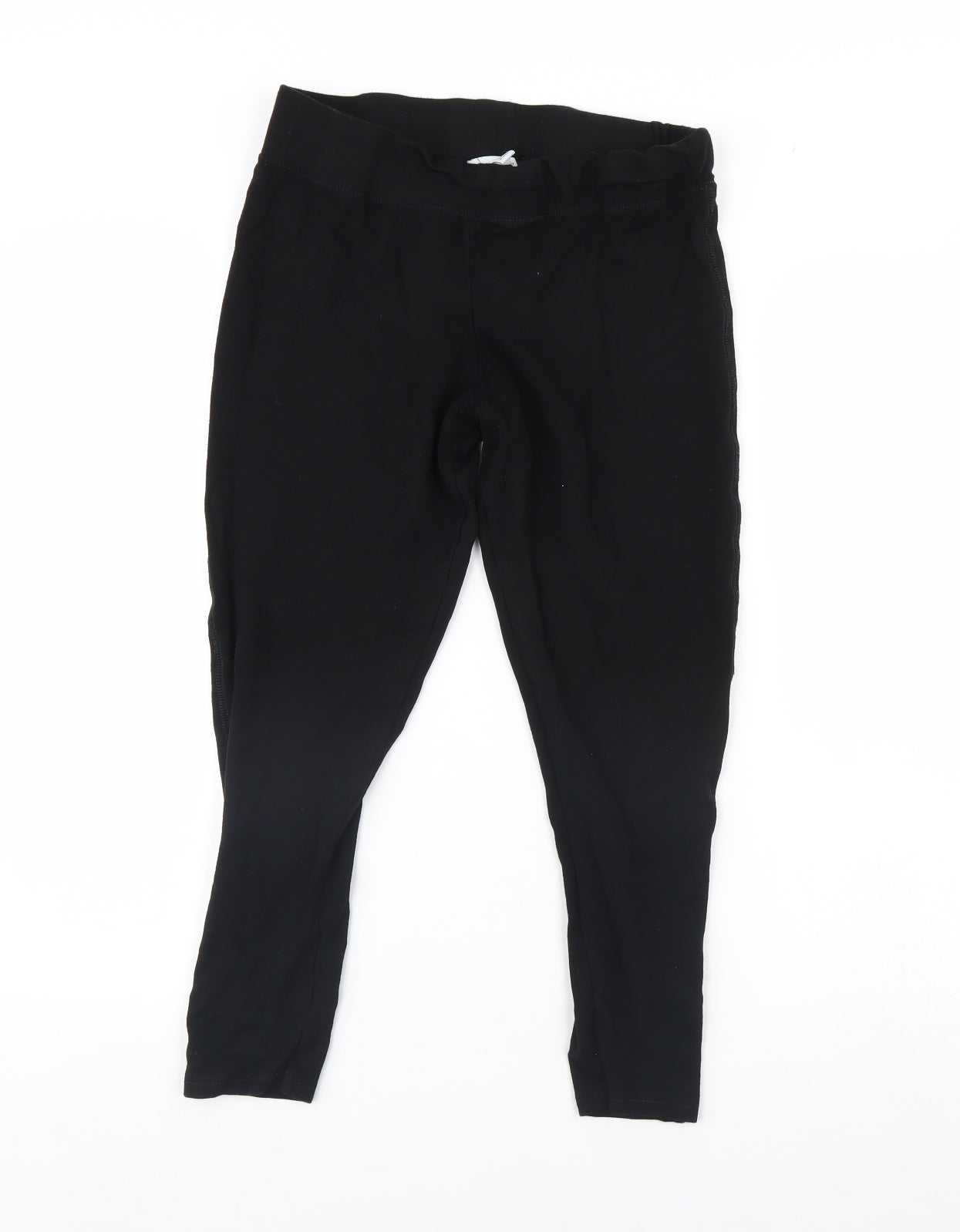 Topshop Womens Black   Capri Leggings Size 14 L26 in