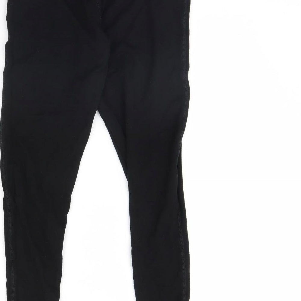Topshop Womens Black   Capri Leggings Size 14 L26 in