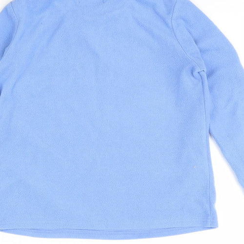 PJ Collections Girls Blue Solid Fleece Cami Pyjama Top Size 11 Years