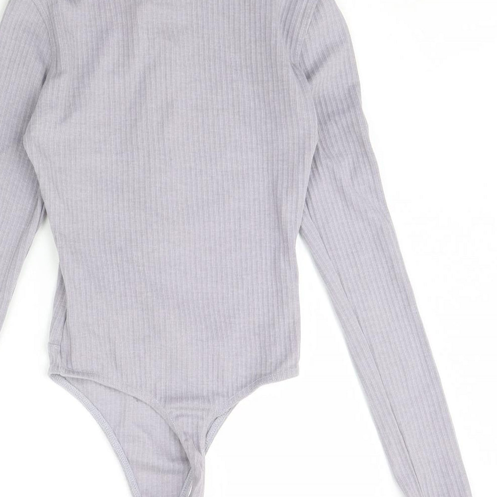 Missguided Womens Blue   Bodysuit One-Piece Size 8