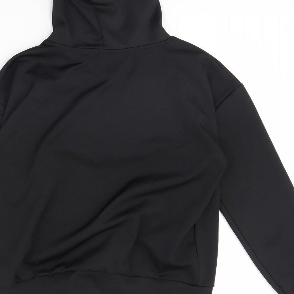 Primark Girls Black   Pullover Hoodie Size 11 Years  - Girl Power