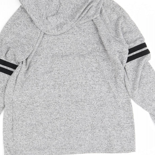 Papaya Womens Grey   Pullover Hoodie Size 8