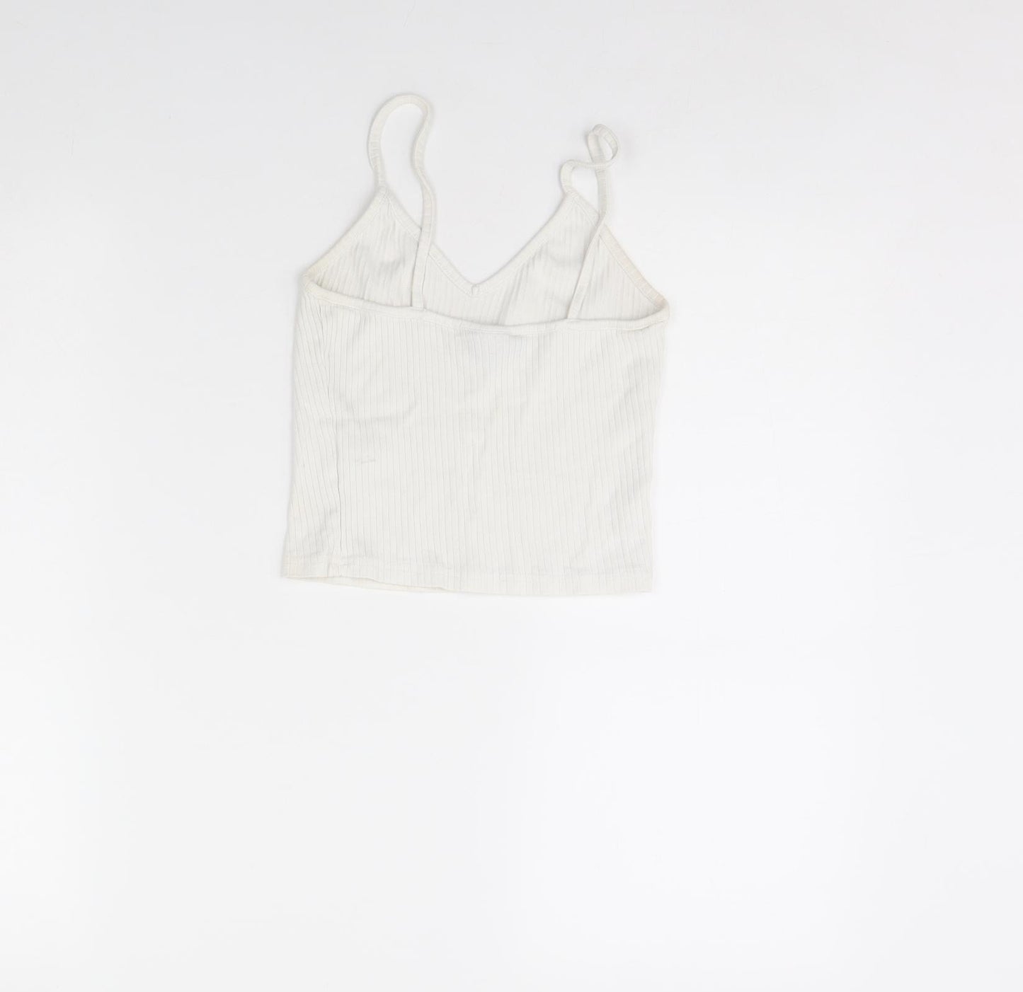 Topshop Womens White   Cropped Tank Size 8