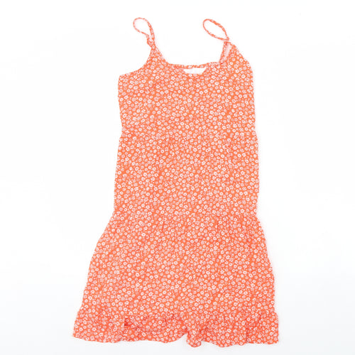Primark Womens Orange Floral  Shift  Size 8