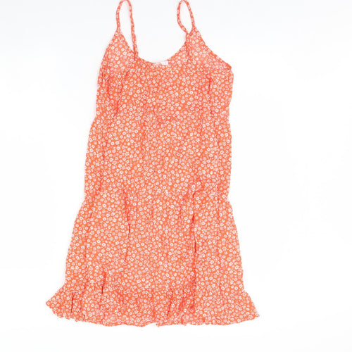 Primark Womens Orange Floral  Shift  Size 8
