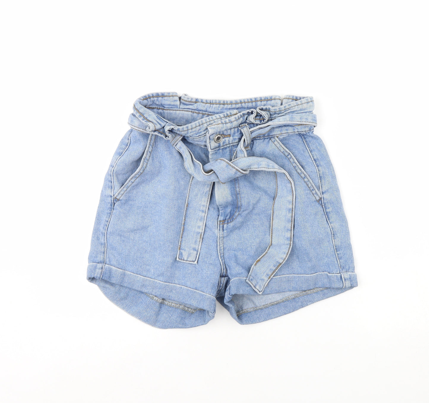 Denim & Co. Womens Blue  Denim Cut-Off Shorts Size 8
