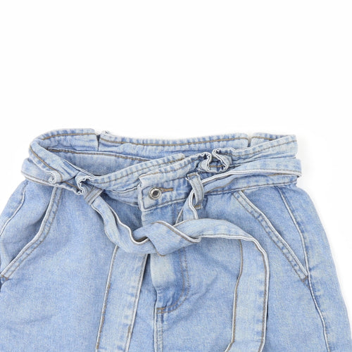 Denim & Co. Womens Blue  Denim Cut-Off Shorts Size 8