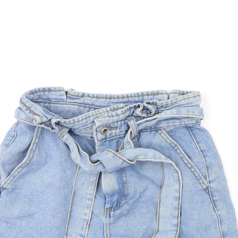 Denim & Co. Womens Blue  Denim Cut-Off Shorts Size 8