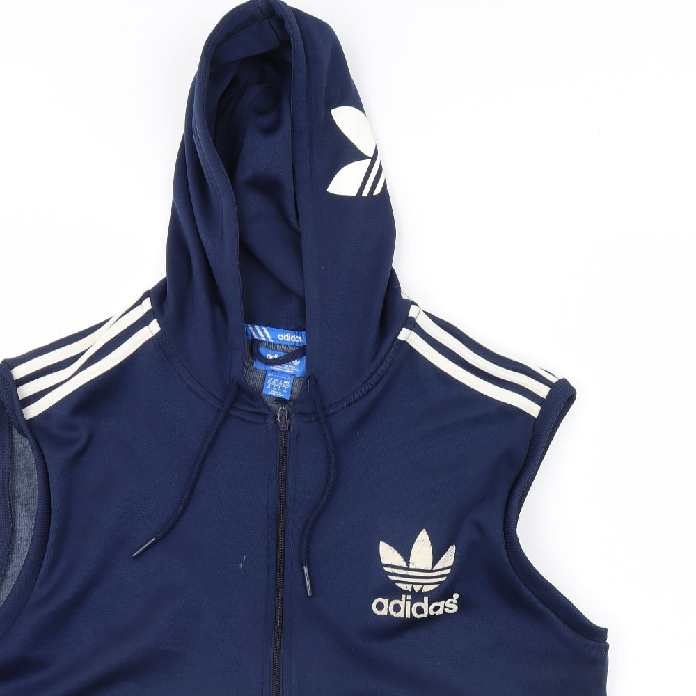 adidas Boys Blue   Gilet Jacket Size XL